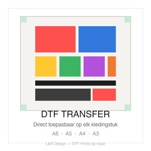 Losse DTF Transfer direct bedrukbaar — L&R Design