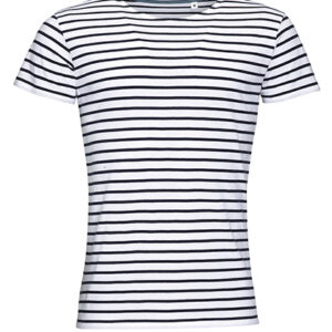 Sols Men´s Round Neck Striped T-Shirt Miles bedrukken