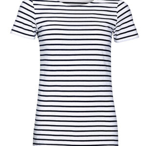 Sols Women´s Round Neck Striped T-Shirt Miles bedrukken