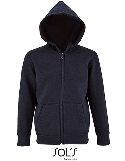 Sols Kids´ Zip Hoodie Stone bedrukken - Afbeelding 3