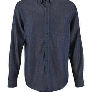 Sols Men´s Denim Shirt Barry bedrukken