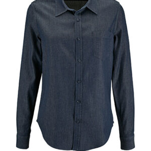 Sols Women´s Denim Shirt Barry bedrukken