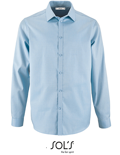 Sols Men´s Herringbone Shirt Brody bedrukken