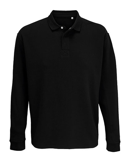 Sols Unisex Polo Collar Sweatshirt Heritage bedrukken