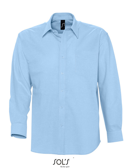 Sols Men´s Oxford-Shirt Boston Long Sleeve bedrukken