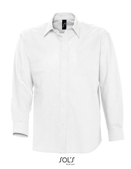 Sols Men´s Oxford-Shirt Boston Long Sleeve bedrukken - Afbeelding 3