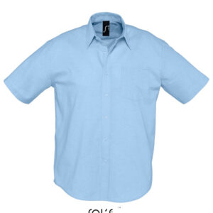 Sols Men´s Oxford-Shirt Brisbane Short Sleeve bedrukken