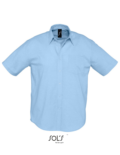 Sols Men´s Oxford-Shirt Brisbane Short Sleeve bedrukken