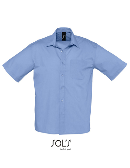 Sols Popeline-Shirt Bristol Short Sleeve bedrukken - Afbeelding 2
