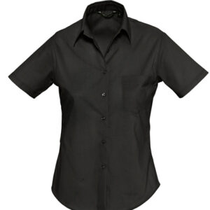 Sols Popeline-Blouse Escape Short Sleeve bedrukken