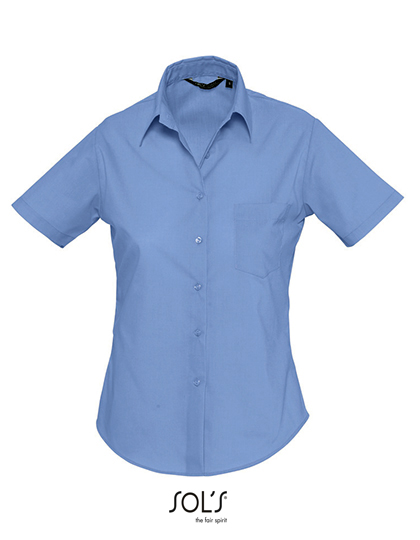 Sols Popeline-Blouse Escape Short Sleeve bedrukken - Afbeelding 2