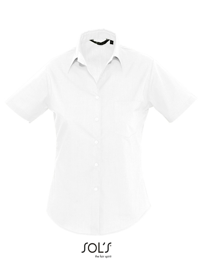 Sols Popeline-Blouse Escape Short Sleeve bedrukken - Afbeelding 3