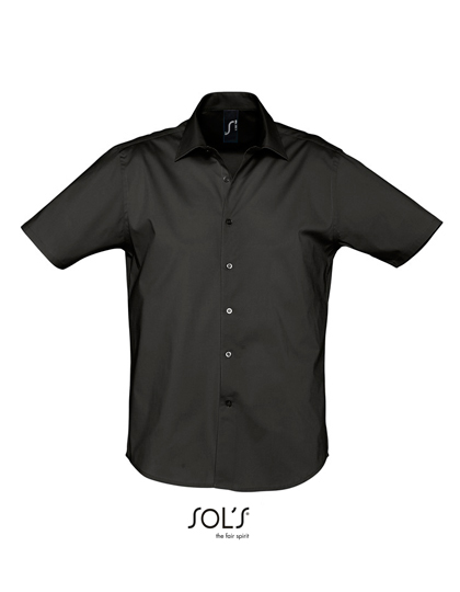 Sols Men´s Stretch-Shirt Broadway Short Sleeve bedrukken