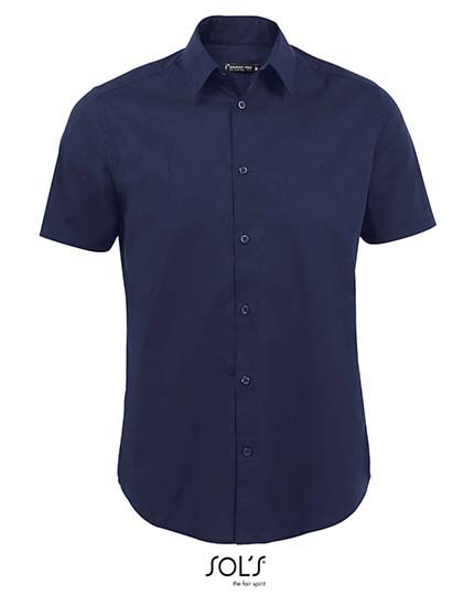 Sols Men´s Stretch-Shirt Broadway Short Sleeve bedrukken - Afbeelding 2