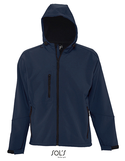 Sols Men´s Hooded Softshell Jacket Replay bedrukken - Afbeelding 2