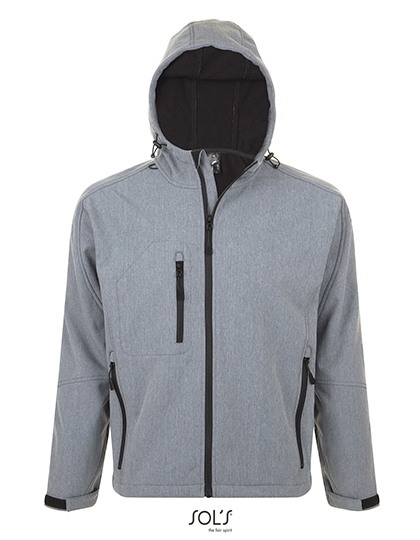 Sols Men´s Hooded Softshell Jacket Replay bedrukken - Afbeelding 3