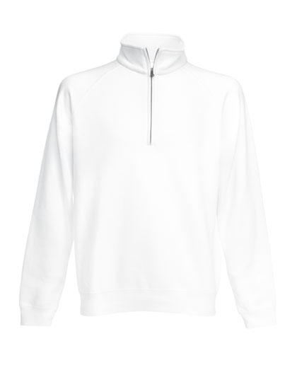 Fruit of the Loom Zip-Neck Sweat Premium bedrukken