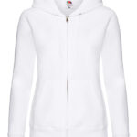 Fruit of the Loom Lady-Fit Hooded Sweat Jacket Premium bedrukken
