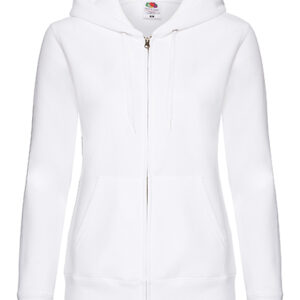 Fruit of the Loom Lady-Fit Hooded Sweat Jacket Premium bedrukken