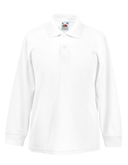 Fruit of the Loom Kids Long Sleeve 65/35 Polo bedrukken