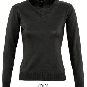 Sols Women´s V-Neck Sweater Galaxy bedrukken