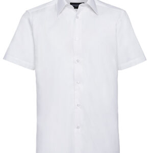 Russell Collection Tailord Oxford Shirt- SS bedrukken