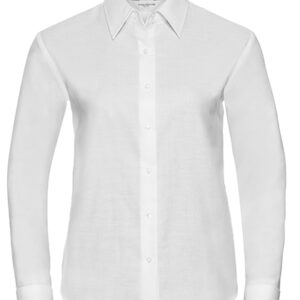 Russell Collection Ladies' LSL Easy Care Oxford Shirt bedrukken