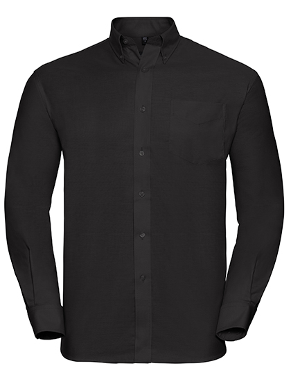 Russell Collection Men's LSL Easy Care Oxford Shirt bedrukken - Afbeelding 2