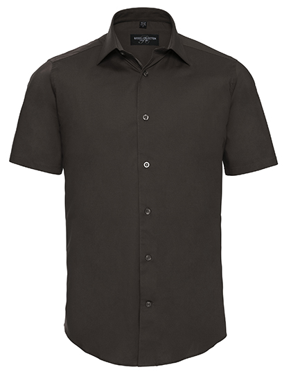 Russell Collection Men's SS Easy Care Fitted Shirt bedrukken - Afbeelding 3