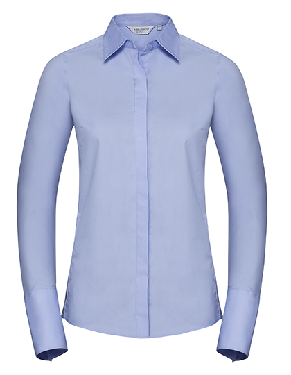 Russell Collection Ladies' LSL Ultimate Stretch Shirt bedrukken - Afbeelding 3