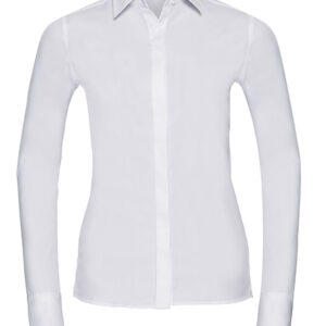 Russell Collection Ladies' LSL Ultimate Stretch Shirt bedrukken