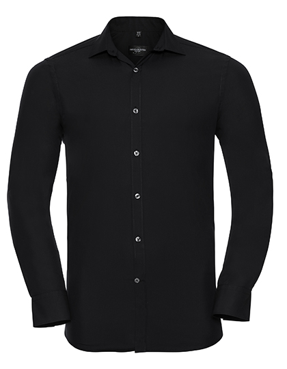 Russell Collection Men's LSL Ultimate Stretch Shirt bedrukken - Afbeelding 2