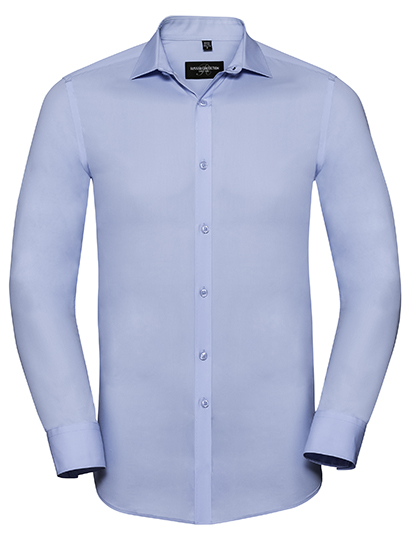 Russell Collection Men's LSL Ultimate Stretch Shirt bedrukken - Afbeelding 3