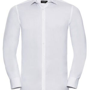 Russell Collection Men's LSL Ultimate Stretch Shirt bedrukken
