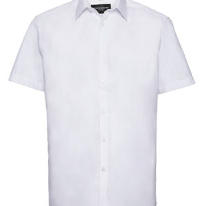 Russell Collection Men's SS Ultimate Herringbone Shirt bedrukken