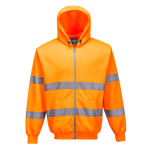 Portwest Hi-Vis Zipsweater met capuchon en rits bedrukken
