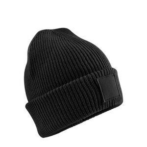 Beechfield Kids Deep Cuffed Tonal Patch Beanie bedrukken