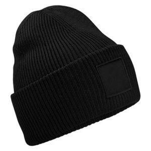 Beechfield Deep Cuffed Tonal Patch Beanie bedrukken