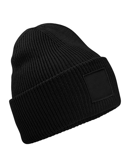 Beechfield Deep Cuffed Tonal Patch Beanie bedrukken