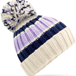 Beechfield Hygge Striped Beanie bedrukken