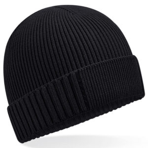 Beechfield Organic Cotton Engineered Patch Beanie bedrukken