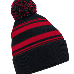 Beechfield Striped Fan Beanie bedrukken