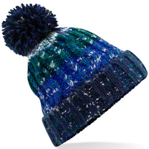 Beechfield Corkscrew Pom Pom Beanie bedrukken