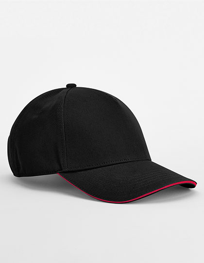 Beechfield EarthAware® Classic Organic Cotton 5 Panel Cap - Sandwich Peak bedrukken - Afbeelding 2