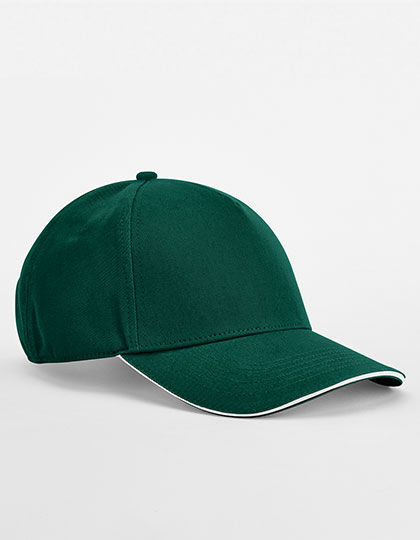 Beechfield EarthAware® Classic Organic Cotton 5 Panel Cap - Sandwich Peak bedrukken