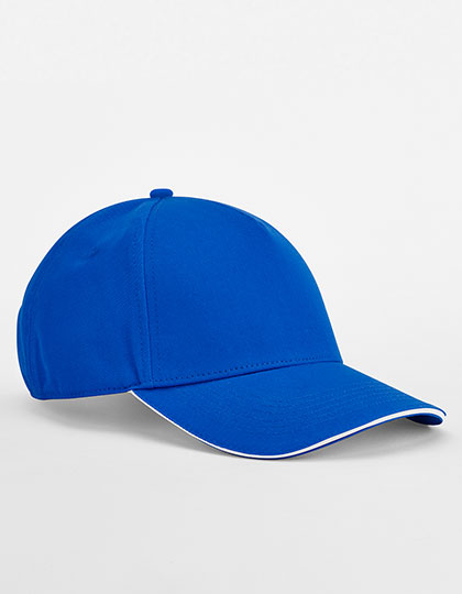 Beechfield EarthAware® Classic Organic Cotton 5 Panel Cap - Sandwich Peak bedrukken - Afbeelding 3