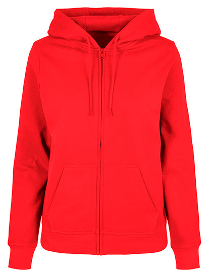 Build Your Brand Ladies´ Basic Zip Hoody bedrukken - Afbeelding 3