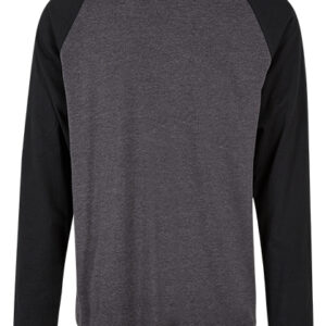 Build Your Brand Men´s Contrast Raglan Longsleeve T-Shirt bedrukken