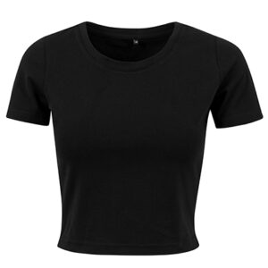 Build Your Brand Ladies´ Cropped Tee bedrukken