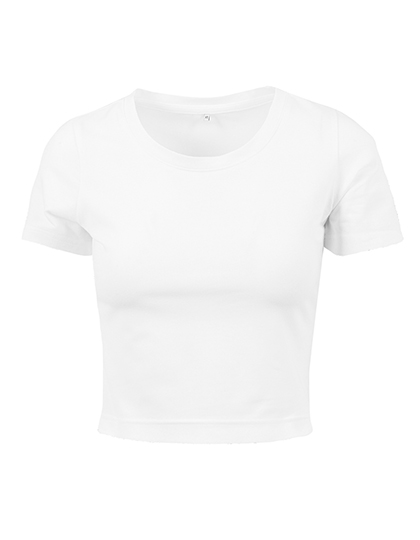 Build Your Brand Ladies´ Cropped Tee bedrukken - Afbeelding 4